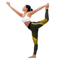 Legging imprimé Kente Douda – Tissu extensible et coupe ajustée