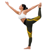 Legging imprimé Kente Douda – Tissu extensible et coupe ajustée